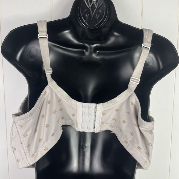 Lane Bryant Cacique Bra 40F Lightly Lined Full Coverage Snowflake Beige Tan - Picture 4 of 7